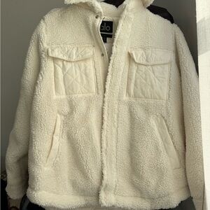 ALO Yoga Ivory Sherpa Jacket
